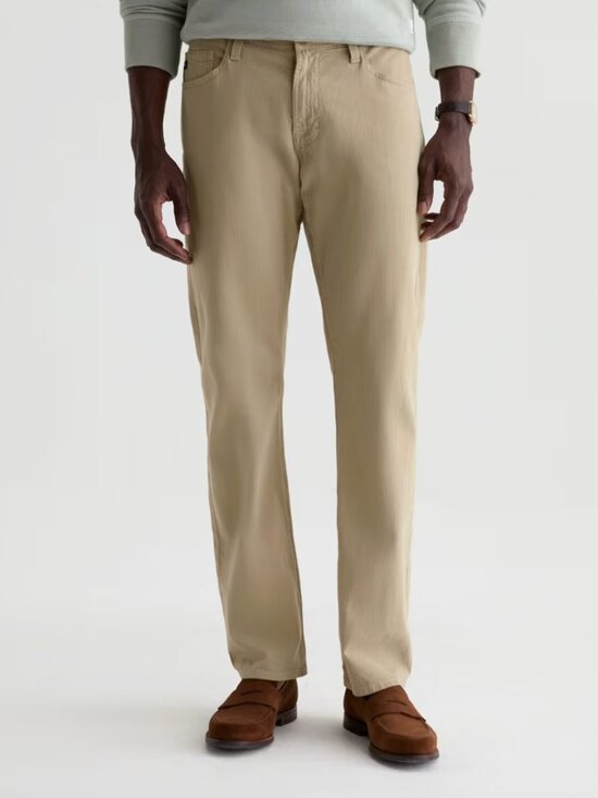 Ag Adriano Goldschmied Other - AG Adriano Goldschmied Protégé Classic Straight Leg Twill Linen Pant Khaki 30x32